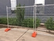 Panneaux galvanisés de clôture à mailles temporaires portables pour chantier de construction